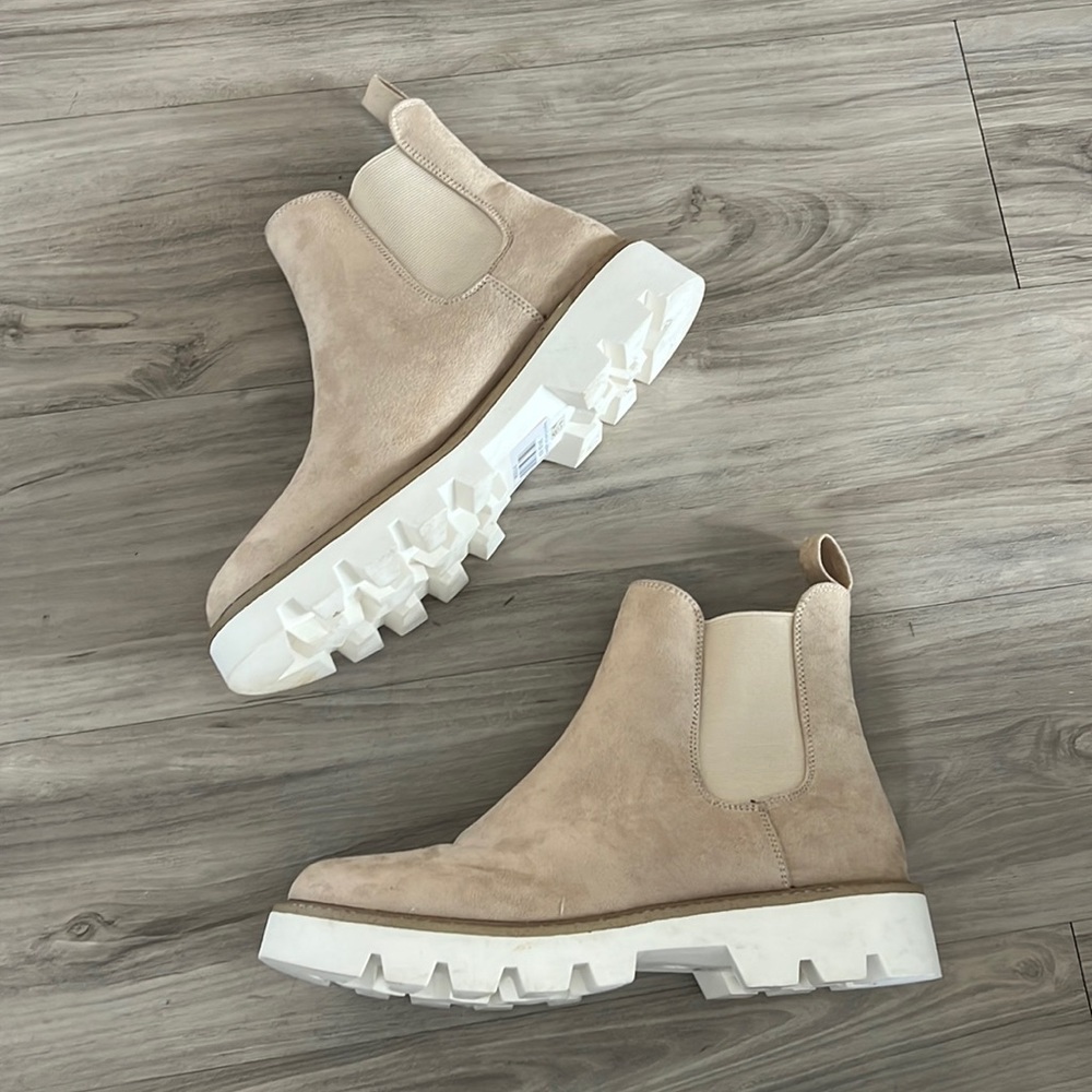Suede Booties Size 8.5, Lightly Worn